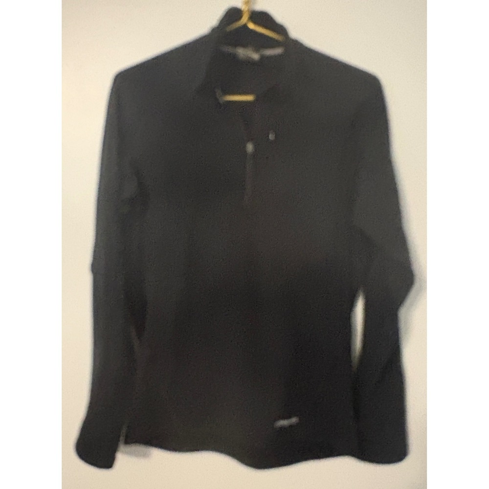 Patagonia Mens Capilene Performance Baselayer Quarter Zip Black Pullover Medium